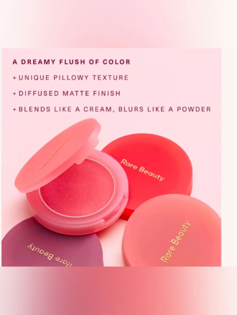 Rare Beauty Soft Pinch Matte Bouncy Blush-Color: Soulful-New In Box